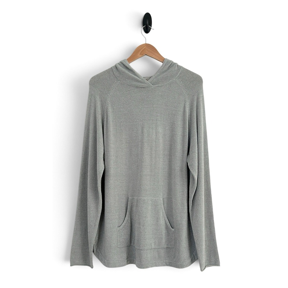 Barefoot Dreams Cozy Chic Ultra Lite Women's XL Gray Long Sleeve Pullover Hoodie